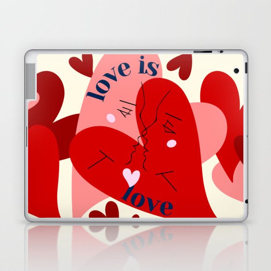 Love is Love - 2/3 Original Red Laptop & iPad Skin