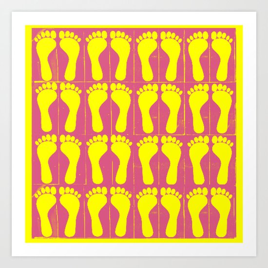 Footprints in time Art Print