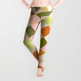 Harlequin (Orange and Green) Leggings