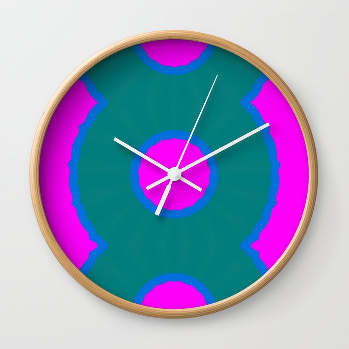 Fractodome Fractal Pattern 4545 Wall Clock