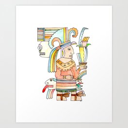 Mayan Gods - By Dylan and Kate Yarter Art Print