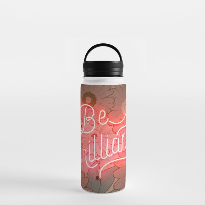 Be Brillant Cool Colorful Light And Flower Water Bottle
