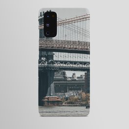 New York City Brooklyn Bridge and Manhattan Bridge Android Case