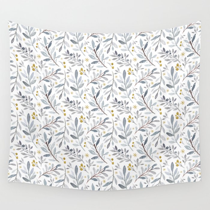 Winter Branches Wall Tapestry