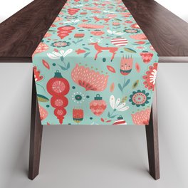 Florals + Ornaments Table Runner