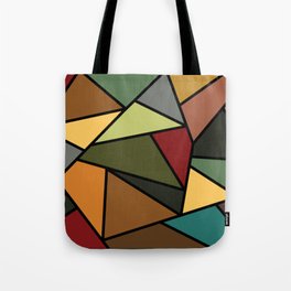 Baroque Autumn Stained Glass Pattern Tote Bag