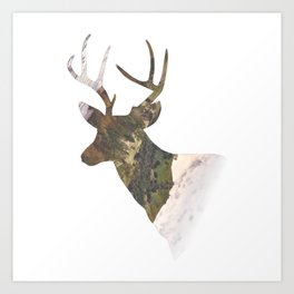 Deer Head Art Prints For Any Decor Style Society6
