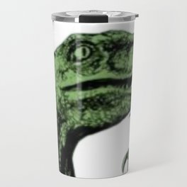 Confused Dino Meme Travel Mug