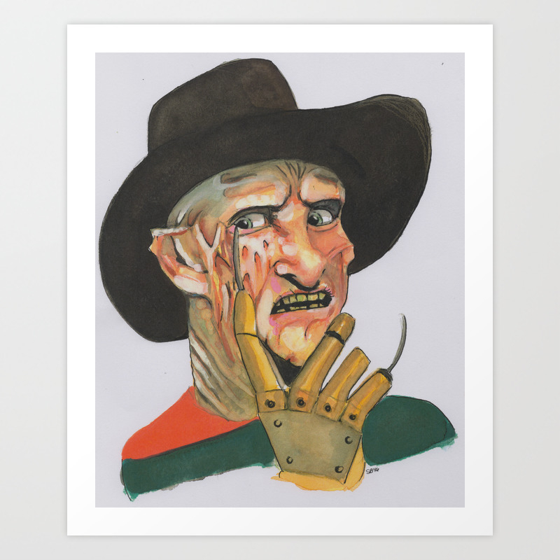 Freddy Krueger Art Print By Fatmantha Society6