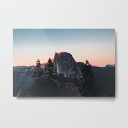 Last Light at Yosemite National Park Metal Print | Painting, Elcapitan, Illustration, Graphic Design, Mountain, Waterfall, Photo, California, Color, Graphicdesign 