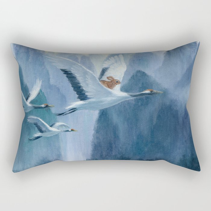 Isabella and the Cranes Rectangular Pillow