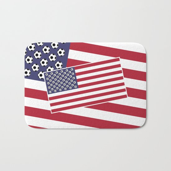 United States of Soccer Bath Mat