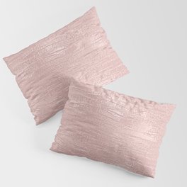 Metallic Rose Gold Blush Pillow Sham