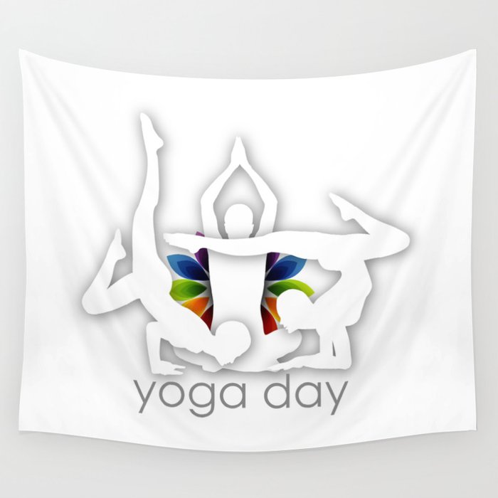 Yoga meditation Chakra or aura colors ayurvedic spiritual wellness Wall Tapestry