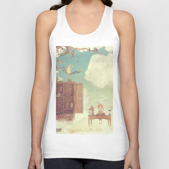 Lets go to school Unisex Tank Top