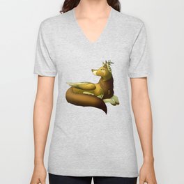 Forest Tranquility V Neck T Shirt