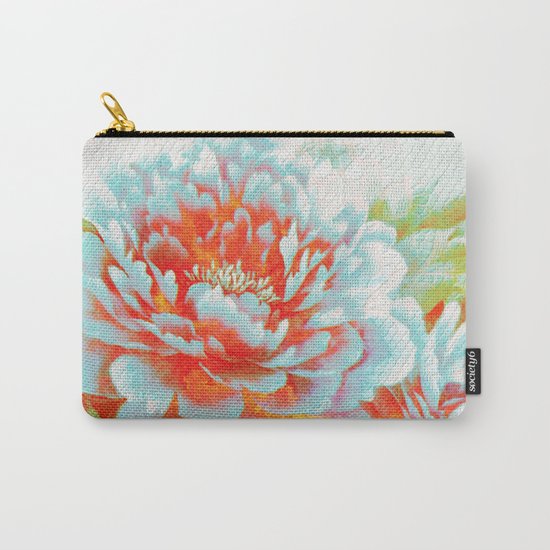 textured floral Carry-All Pouch