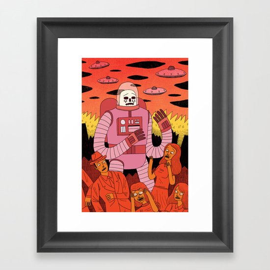 Alien Invader Framed Art Print