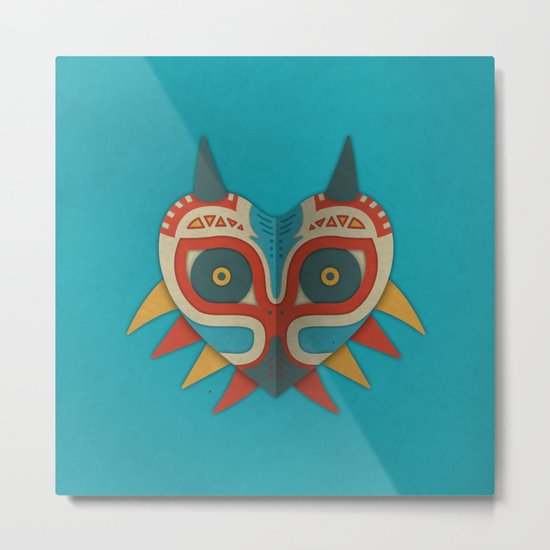 A Legendary Mask Metal Print