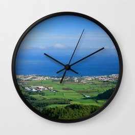 azores islands landscape Wall Clock