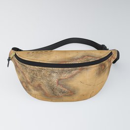 Map of Panama 1864 Fanny Pack
