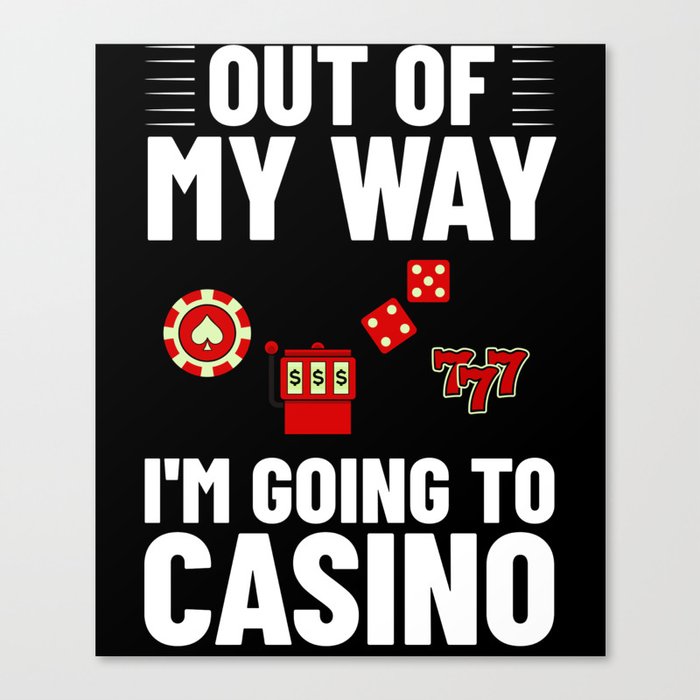 Casino Slot Machine Game Chips Card Player Canvas Print