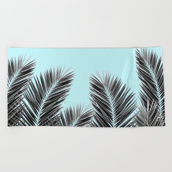 Clear Palm Skies Beach Towel