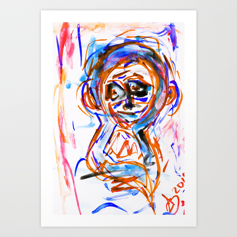 Abstract Expressionism Painting Art Print By Draartist Society6