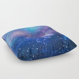 planets, stars and galaxies in outer space showing the beauty of space exploration. Floor Pillow