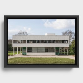 Villa Savoye Framed Canvas