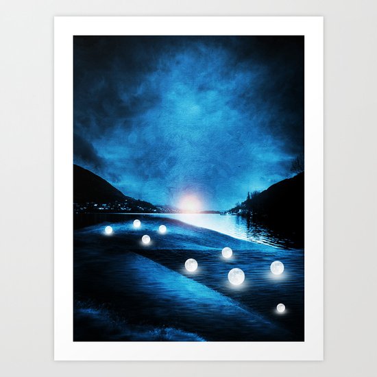 Field of lights Art Print