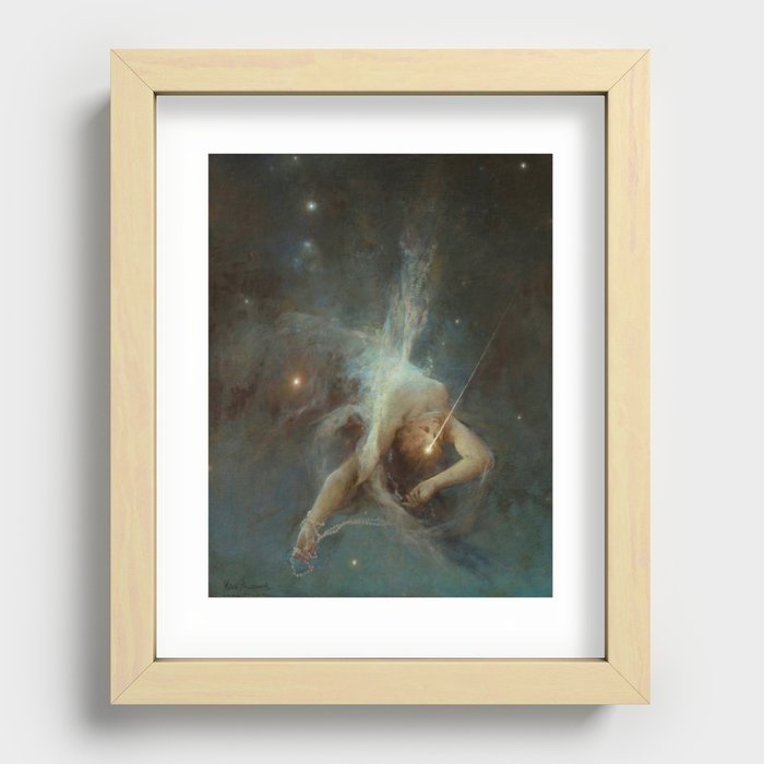 "Falling Star" by Witold Pruszkowski (1884) Recessed Framed Print
