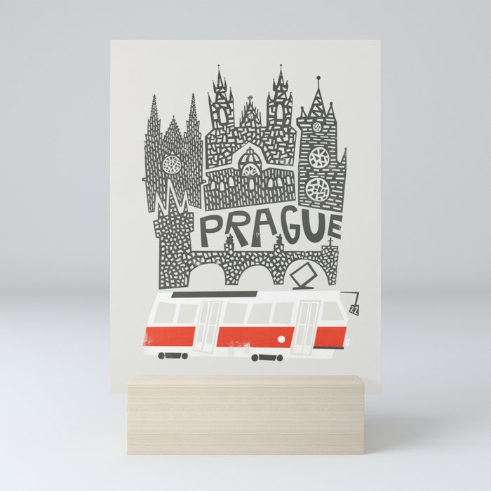 Prague Cityscape Mini Art Print