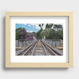 Railroad trails Recessed Framed Print