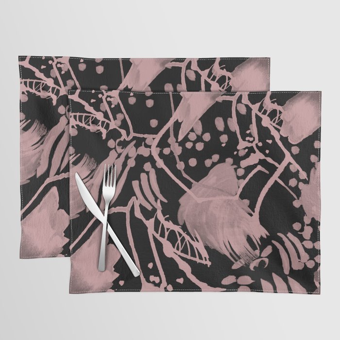 Electrical Spots in Black and Pink! Placemat