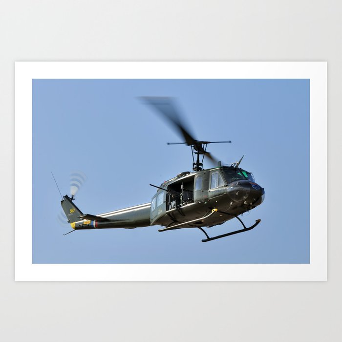 Bell UH-1 Iroquois Helicopter - (Huey) Art Print