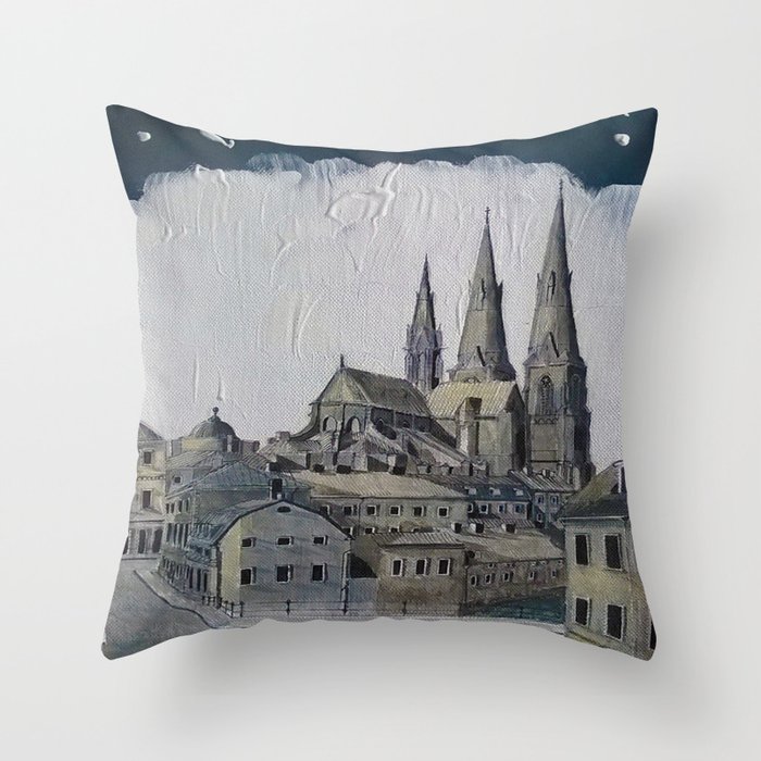 Uppsala Sweden Throw Pillow