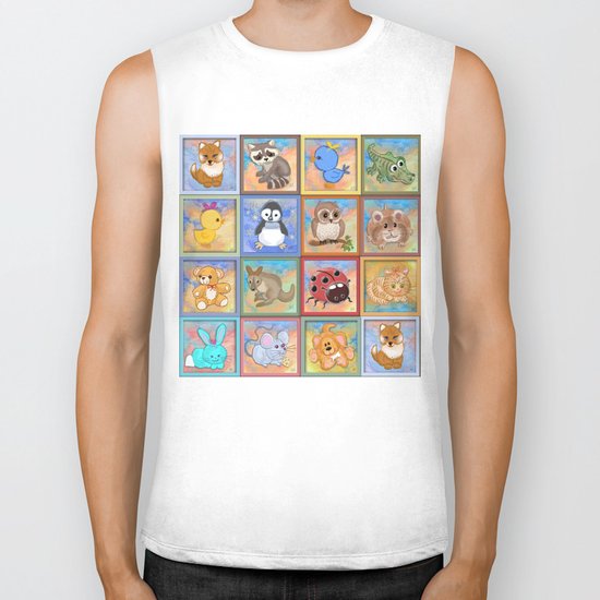 Baby animals Biker Tank
