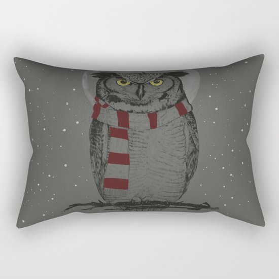 Winter owl Rectangular Pillow