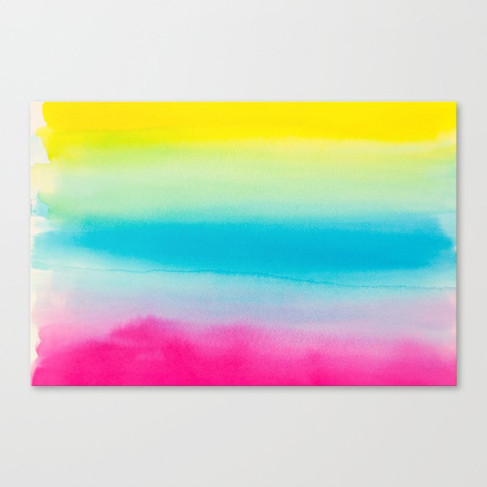 Beautiful Watercolor Rainbow Canvas Print By Awpaints Society6