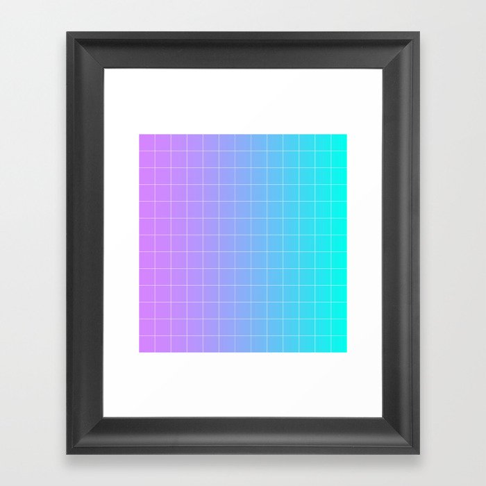 Vaporwave Gradient Vaporwave Gradient Framed Art Print By Timkran Society6 society6