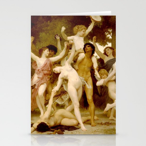 The Feast of Bacchus - William Adolphe Bouguereau Stationery Cards