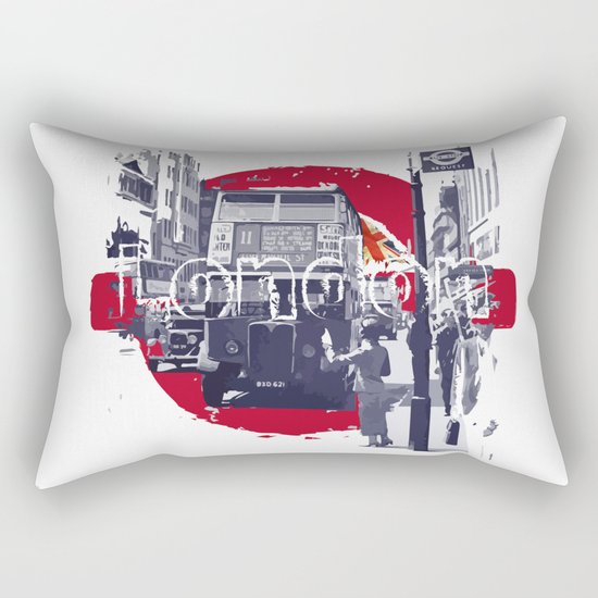 London 1930s Rectangular Pillow