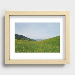 Swiss Green Sea Recessed Framed Print