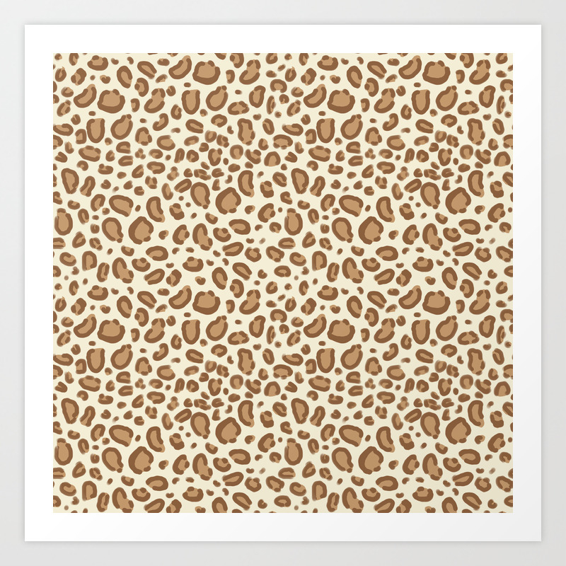 Leopard Spots Animal Pattern Print Minimal Basic Home Decor Safari