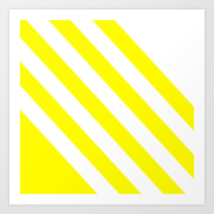 Yellow Stripes Art Print