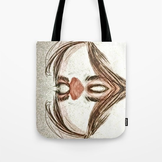 Mirror face Tote Bag