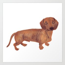 Dachshund Sausage dog Art Print