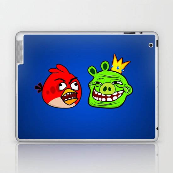 Trollface Pig and Rage Guy Angry Bird Laptop & iPad Skin