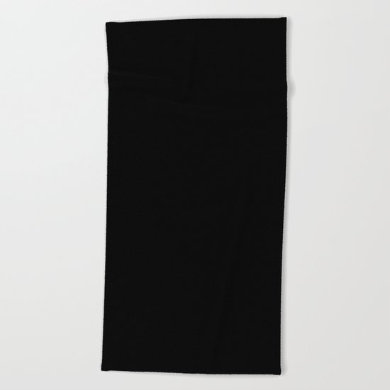 Black Beach Towel